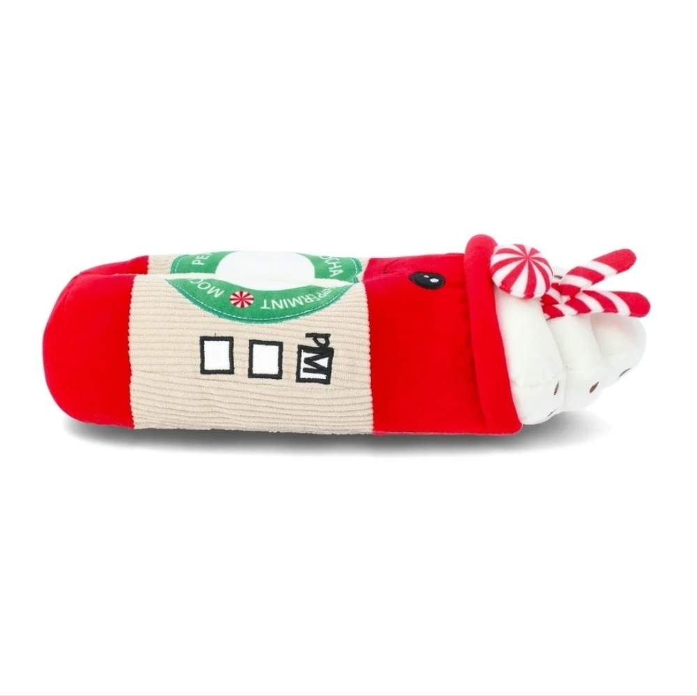 Peppermint Mocha Plush Slippers - Picture 3 of 6